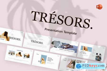 Tresors Fashion PowerPoint Template C5P9MGF