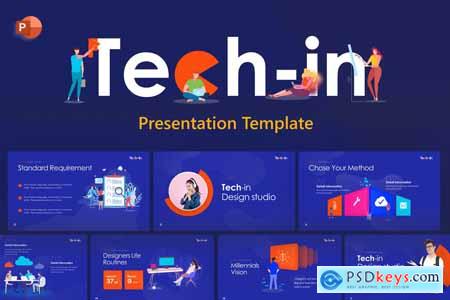 Tech in Tech PowerPoint Template C6AAWKZ
