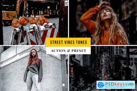 Street Vibes Tones Action & Lightroom Preset
