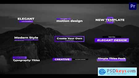 Simple Creative Titles For Premiere Pro 33640175