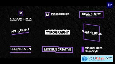 Elegant Titles For Premiere Pro 33640558