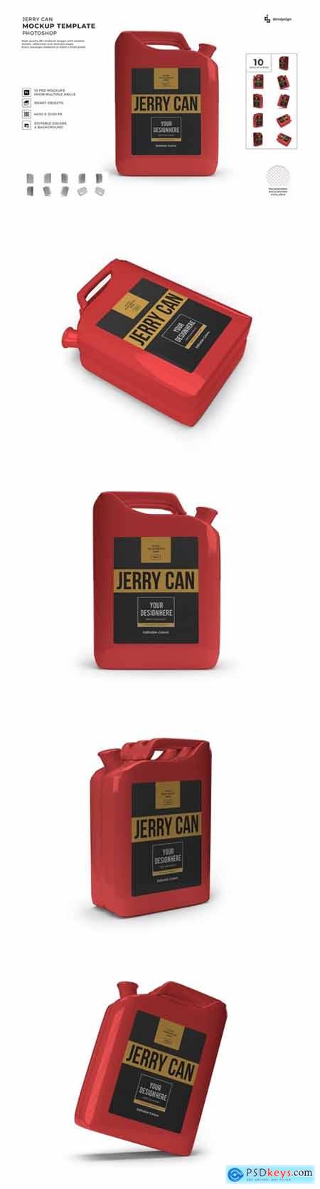 Jerry Can Mockup Template Set
