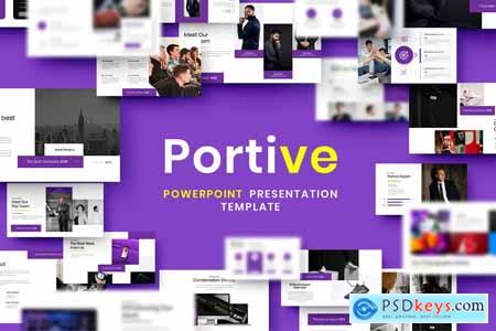 Portive  Business PowerPoint Template MDAVF5F