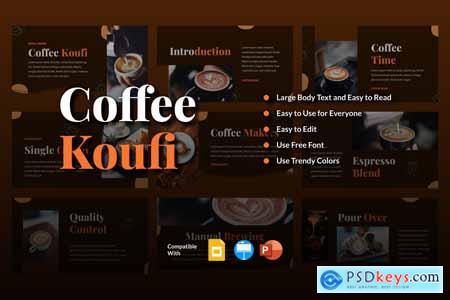 KOUFI - Coffee Presentation Template E8PZNWZ