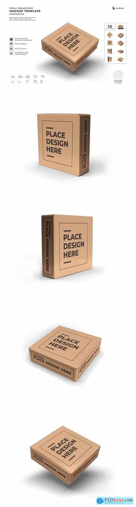 Small Box Packaging Mockup Template Set