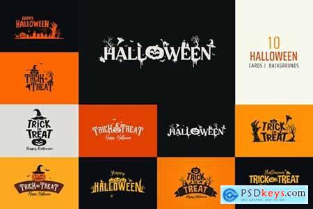 Halloween Logo - Card - Background