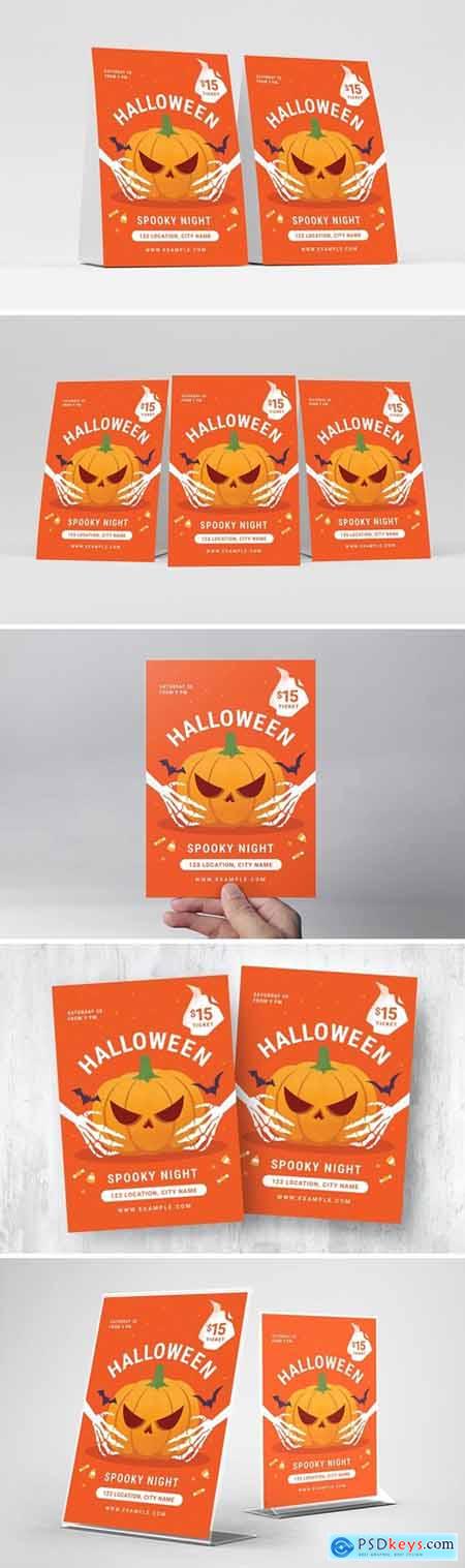 Spooky Pumpkin Halloween Flyer