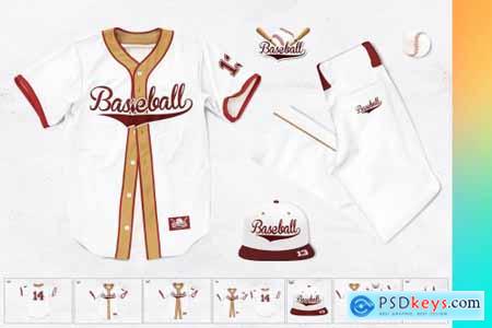 Baseball Clothing Set Mock-ups 6416975