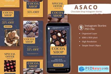 Asaco - Chocolate Shop Instagram Stories AMZL263