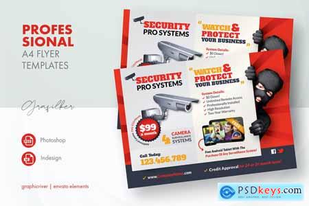 Security Systems Flyer Templates SSQQU4B