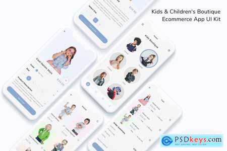 Kids & Childrens Boutique Ecommerce App UI Kit A746TCA