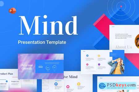 Mind Creative Agency PowerPoint Template 75GBNF7