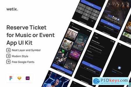 Event and Concert Ticket Booking App UI Kit