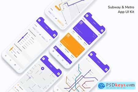 Subway & Metro App UI Kit