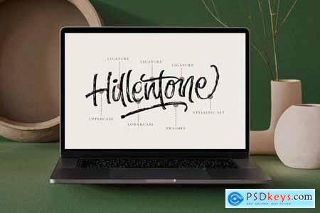 Hillentone - Brush Font