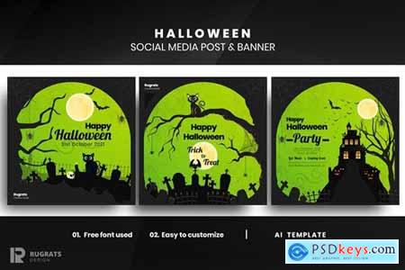 Halloween r1 Social Media