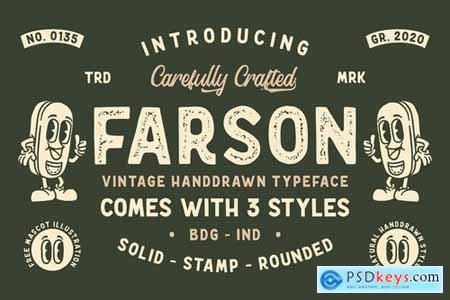 Farson  Vintage Typeface
