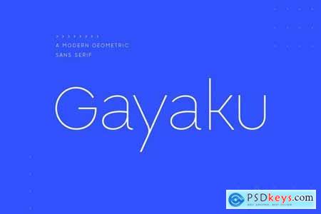 Gayaku - Modern Sans Serif Font