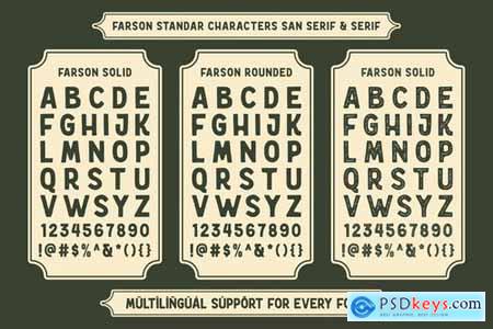 Farson  Vintage Typeface