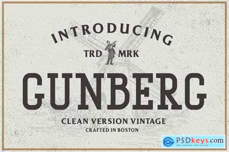 Gunberg Vintage Font