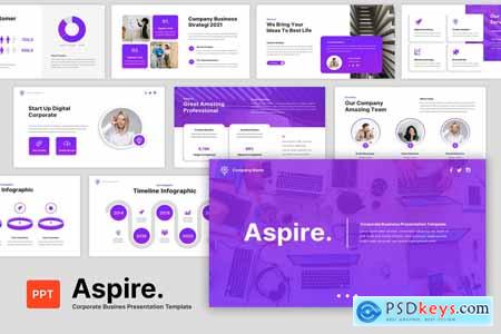 Aspire - Corporate Business Powerpoint, Keynote and Google Slides Template