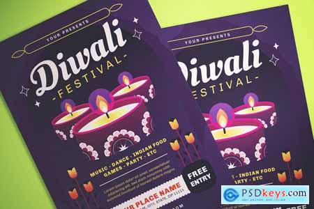 Diwali Event Flyer HJBBU3B