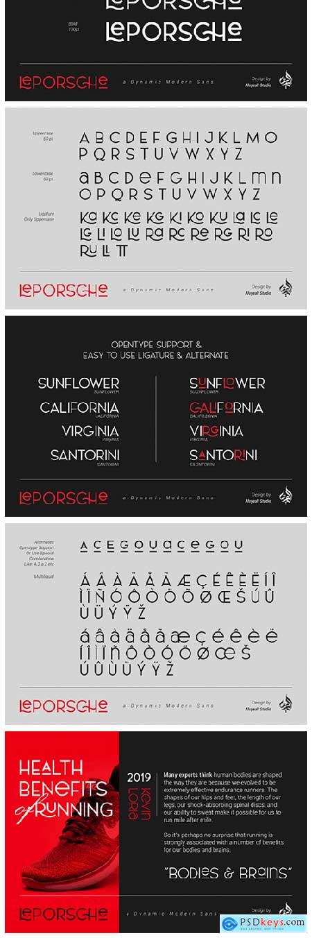 Le PORSCHE Typeface