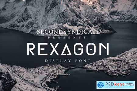 Rexagon - Display font