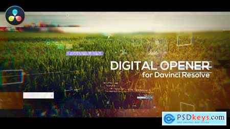 Glitch Digital Opener for DaVinci Resolve 31354804