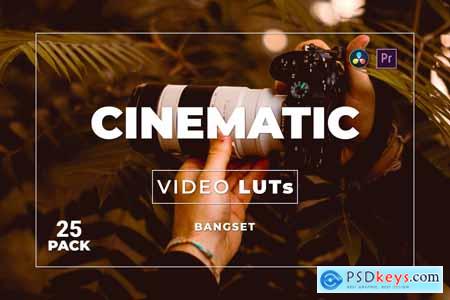 Bangset Cinematic Pack 25 Video LUTs Z5PK6FN