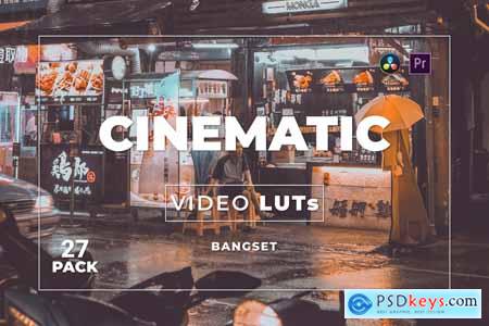 Bangset Cinematic Pack 27 Video LUTs QYMMF8H