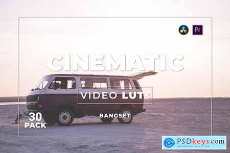 Bangset Cinematic Pack 30 Video LUTs A9F25DQ
