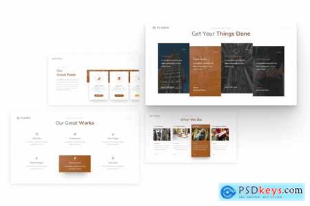 Plands Construction PowerPoint Template N47NFWH