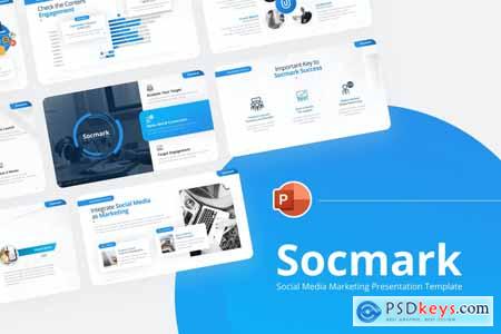 Socmark Social Media Marketing PowerPoint Template YG73X6D