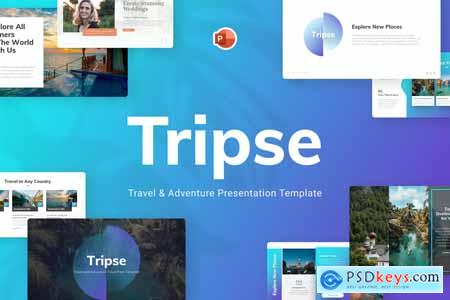 Tripse Travel & Adventure PowerPoint Template 7UX4A3P