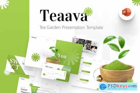 Teaava Tea Garden PowerPoint Template 6CP9MZN