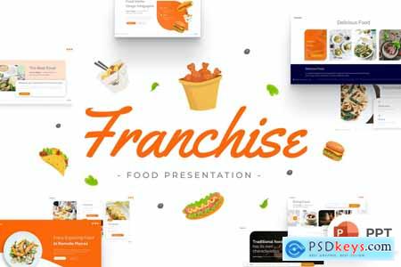 Franchise Food PowerPoint Template S9SHR6C