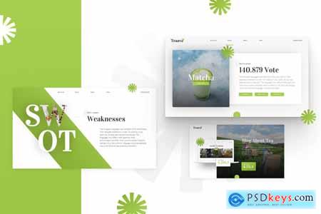 Teaava Tea Garden PowerPoint Template 6CP9MZN