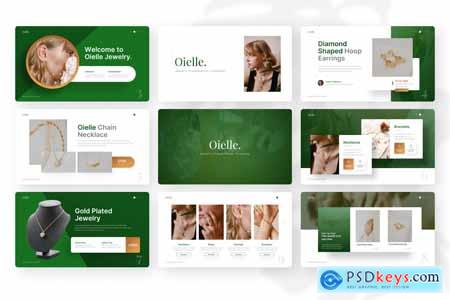 Oielle Jewelry PowerPoint Template V5CQ2W9