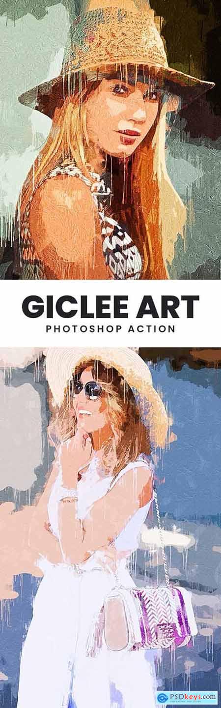 Giclee Art Photoshop Action 33062382