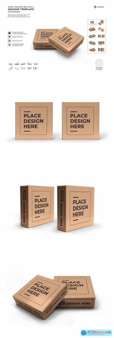 Small Box Packaging Mockup Template Set Vol 2