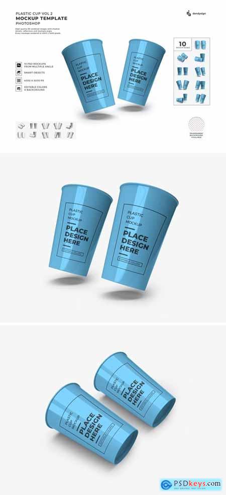 Plastic Cup Mockup Template Set Vol 2