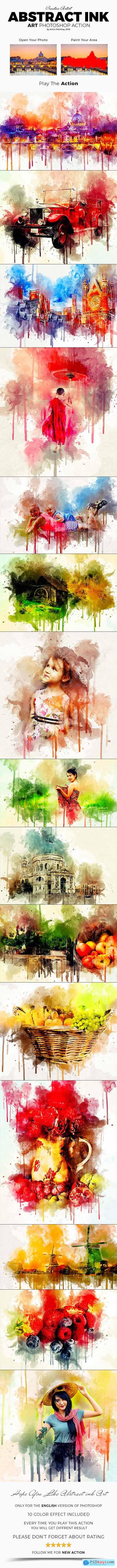 Abstract Ink Art Photoshop Action 21221110