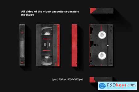 OLD VHS video cassette mockup pack 6473293