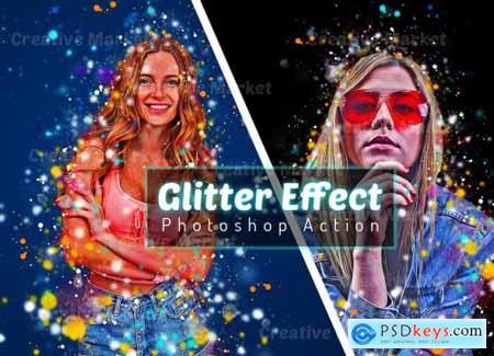 Glitter Effect Photoshop Action 6493383