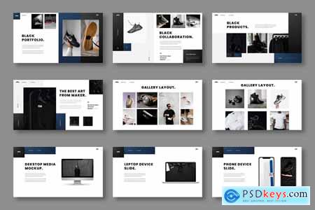 Black - Business Powerpoint, Keynote and Google Slides Template