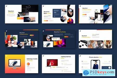 Neutron  Business Powerpoint, Keynote and Google Slides Template