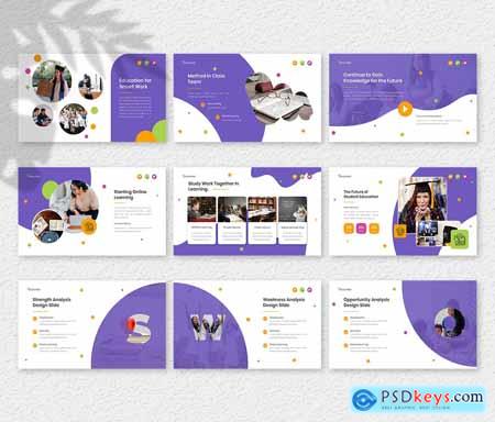 Educated  Education Course Presentation Template DXDUY7N