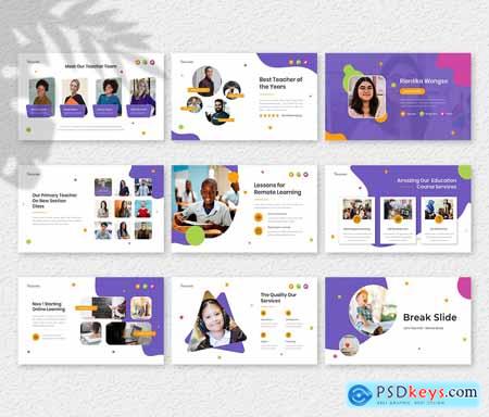 Educated  Education Course Presentation Template DXDUY7N