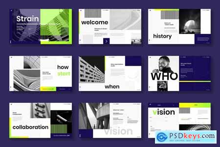 Strain - Business Powerpoint, Keynote and Google Slides Template